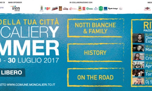 Moncaliery Summer + Ritmika 2017 - a Moncalieri dal 15 giugno al 30 luglio
